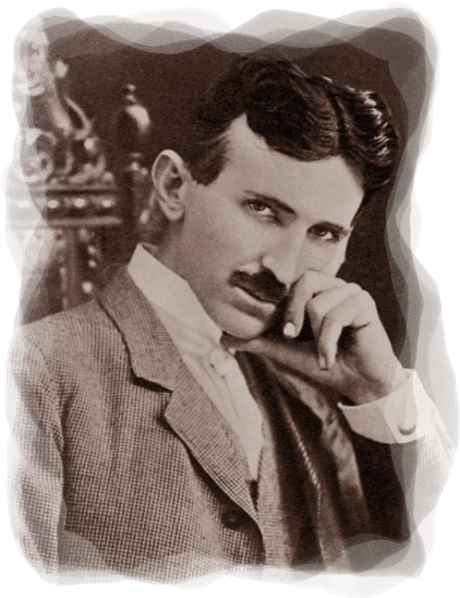 Goes Wireless Before The World Gets Wires - Nikola Tesla (428x560), Png Download
