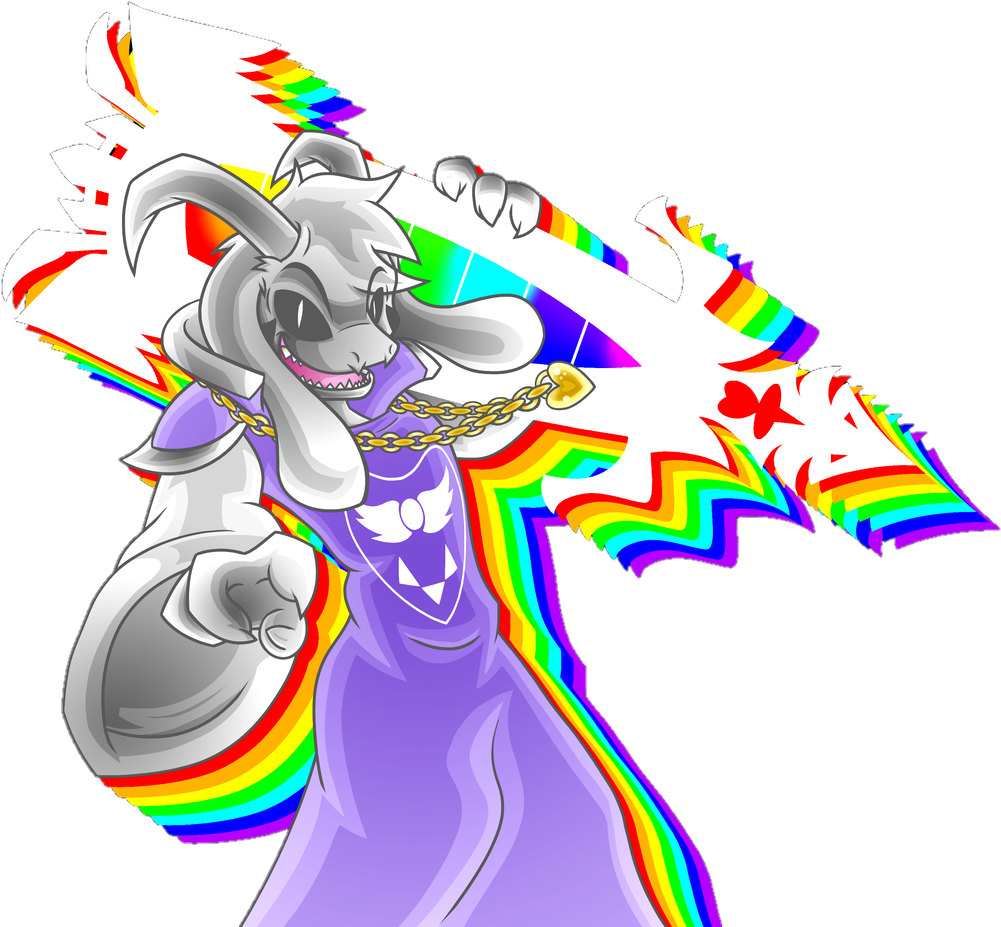 Asriel Transformed - Undertale Chaos Buster (1024x1024), Png Download