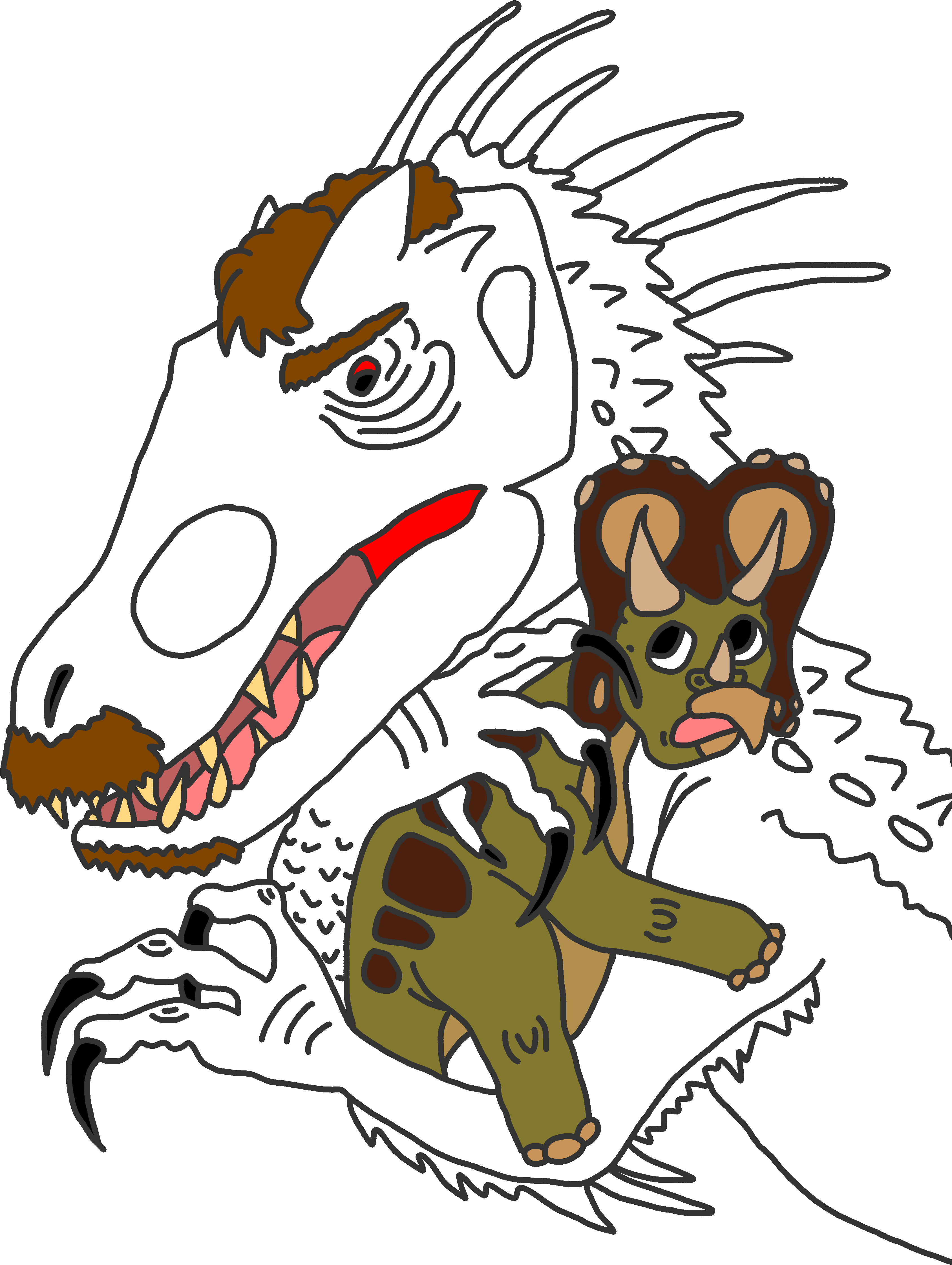 Stegoceratops Or Indominus Rex - Stegoceratops Vs Indominus Rex (3600x5400), Png Download