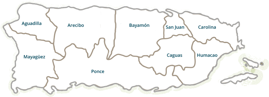 Localización Talleres Participantes - Puerto Rico (870x336), Png Download