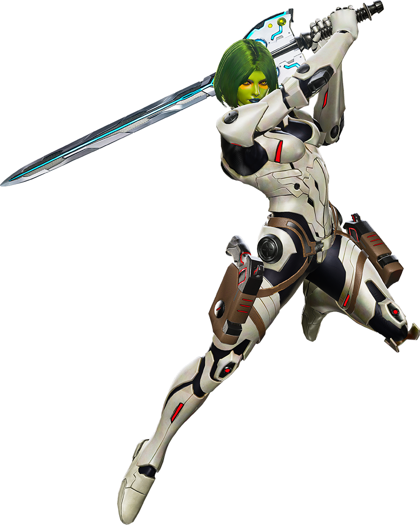 Gamora From Marvel Vs Capcom Infinite 0001 - Marvel Vs Capcom Infinite Gamora (827x1033), Png Download