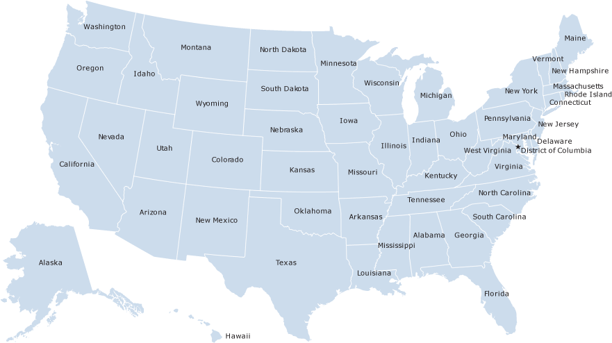Direct Links To State Information - Us Presidential Election 2016 County Map (888x500), Png Download