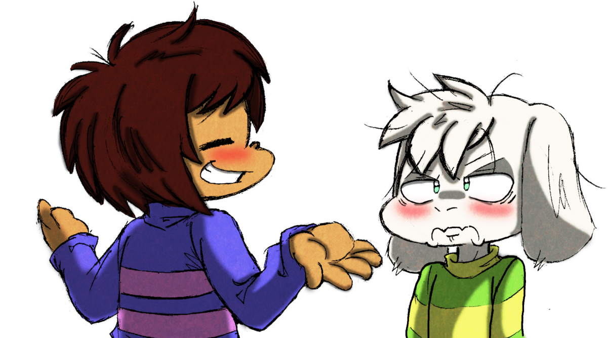 Wanted To Draw A Smug Frisk And Annoyed Asriel - Undertale Asriel And Frisk Brothers (1280x741), Png Download