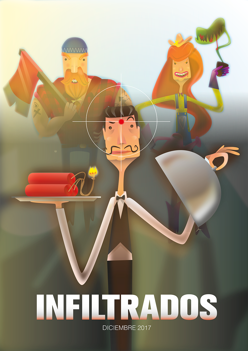 I Used 2d Graphics, Since The Characters Have To Reflect - Poster (1000x1414), Png Download