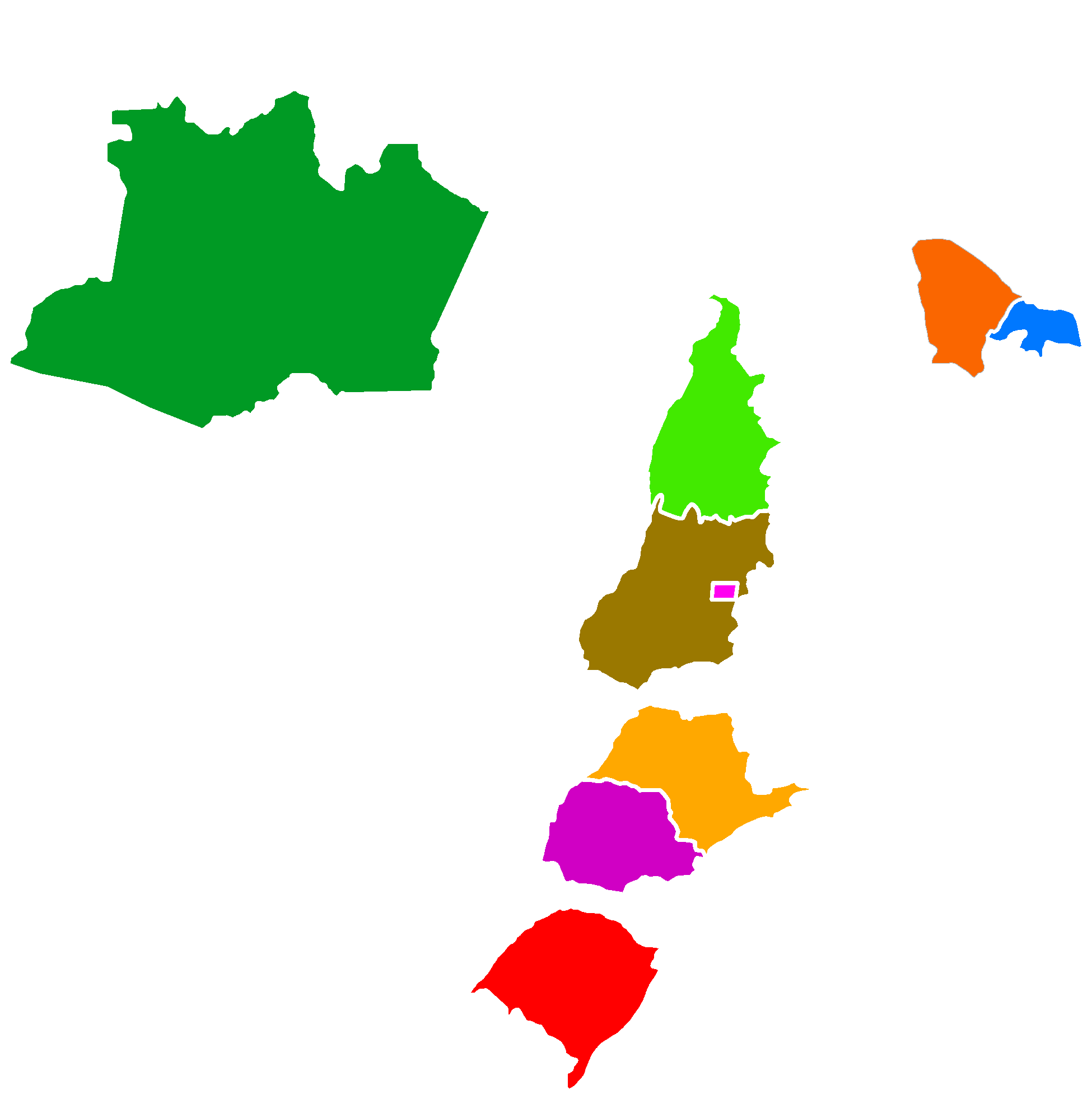 Representatives Of The Nikola Tesla Institute On The - Regions Of Brazil (2000x2000), Png Download