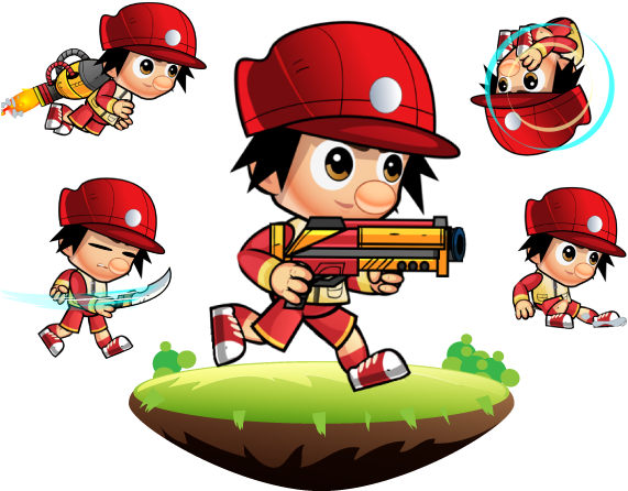 Noi 2d Game Character Sprites - 2d Game Characters And Sprites (600x500), Png Download