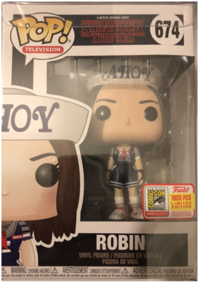 Stranger Things Funko Pop Robin - Stranger Things Funko Pop (360x480), Png Download
