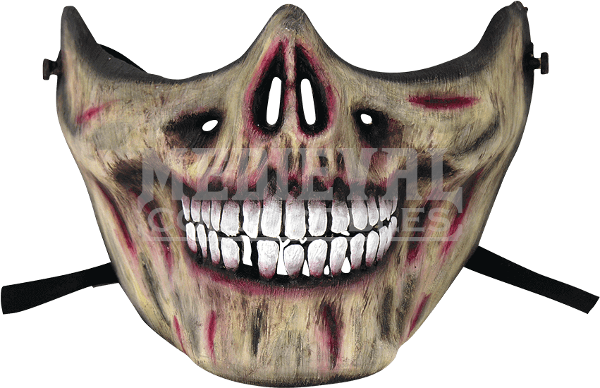 Ghastly Grin Mouth Attachment - Skull Mouth Half Mask 79449 (850x850), Png Download