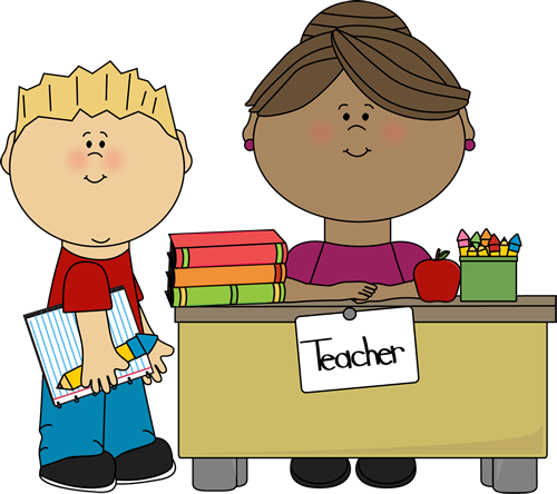 Child Talking To Teacher Clipart - Show Teacher Clipart (500x444), Png Download