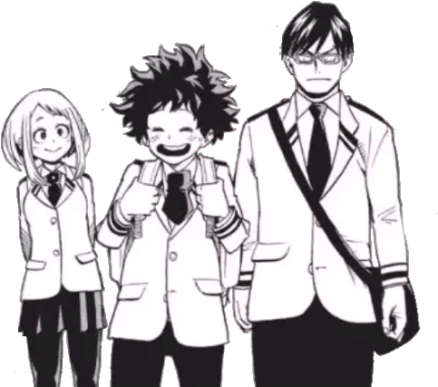 #bnha #boku No Hero Academia #my Hero Academia #kouhei - Deku With His Friends (500x440), Png Download