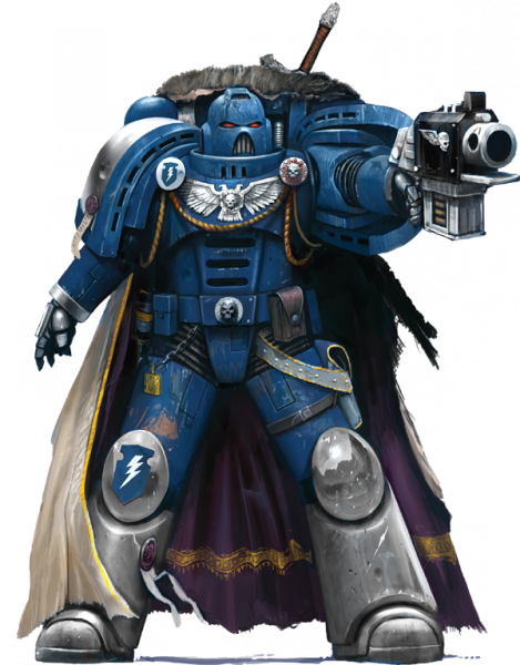 469px-storm Warden - Warhammer Marine Vs Starcraft Marine (469x600), Png Download