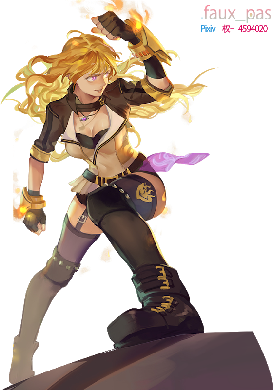Yang Xiao Long Art (700x800), Png Download