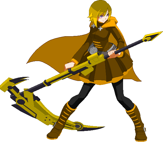 Yang Xiao Long - Cross Tag Battle Ruby Gif (555x486), Png Download