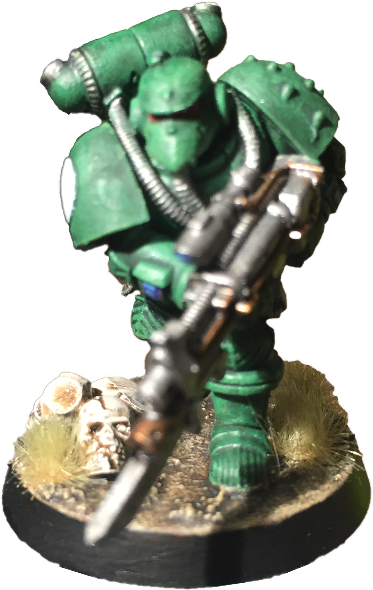 As Long As A Single Space Marine Draws Breath, The - Figurine (1269x2007), Png Download