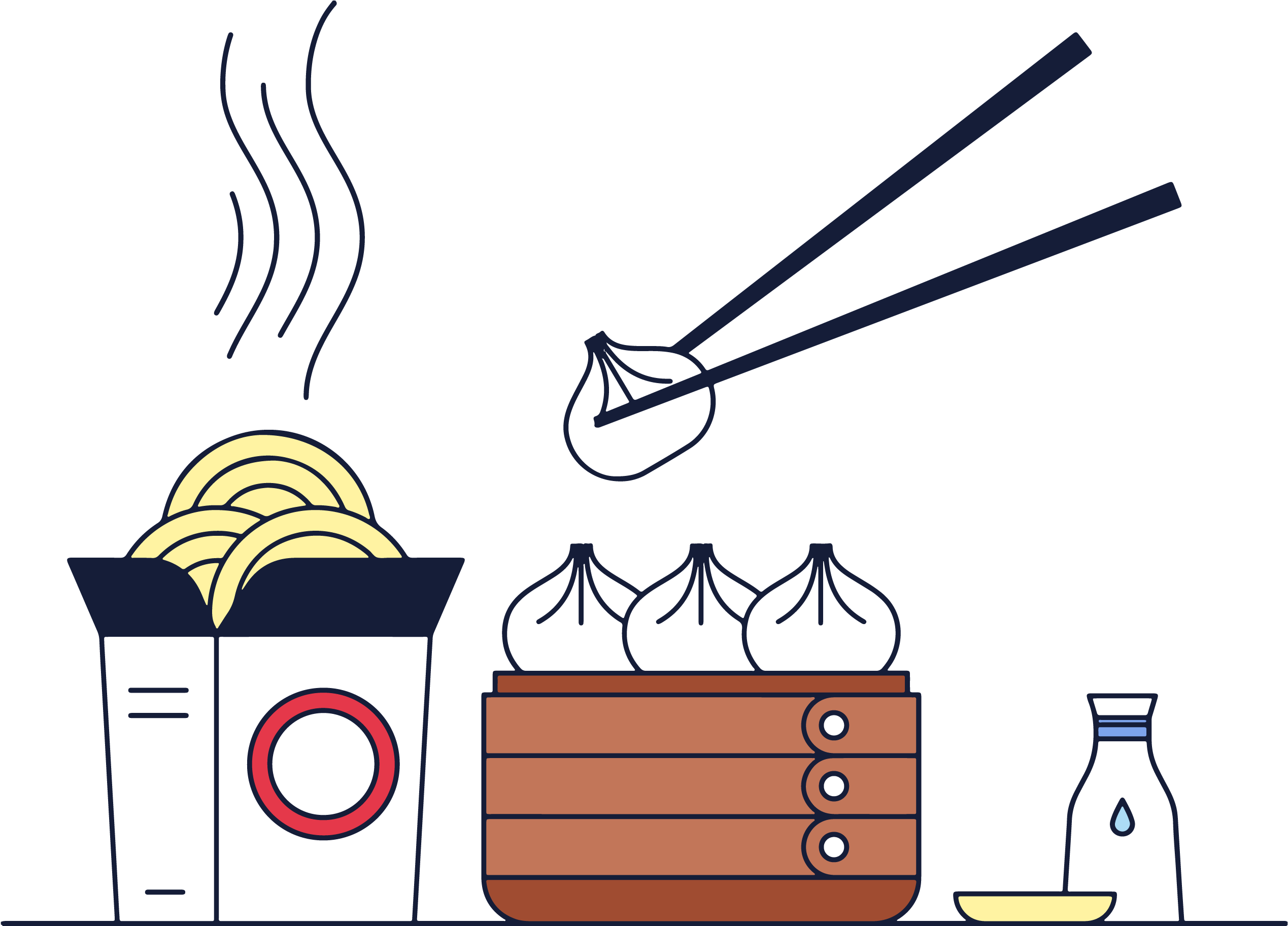 Dim Sum Chinese Cuisine Xiaolongbao Baozi - Xiao Long Bao Drawing (3889x2722), Png Download