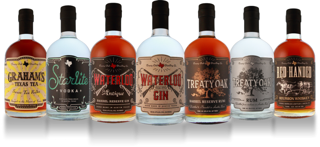 Treaty Oak Bottle Showcase - Glass Bottle (1024x470), Png Download
