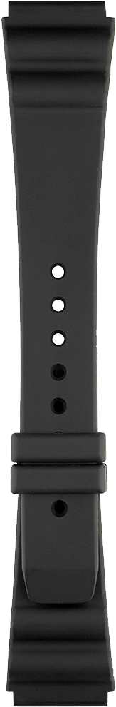 Professional Range Black Rubber Strap - Strap (585x1050), Png Download