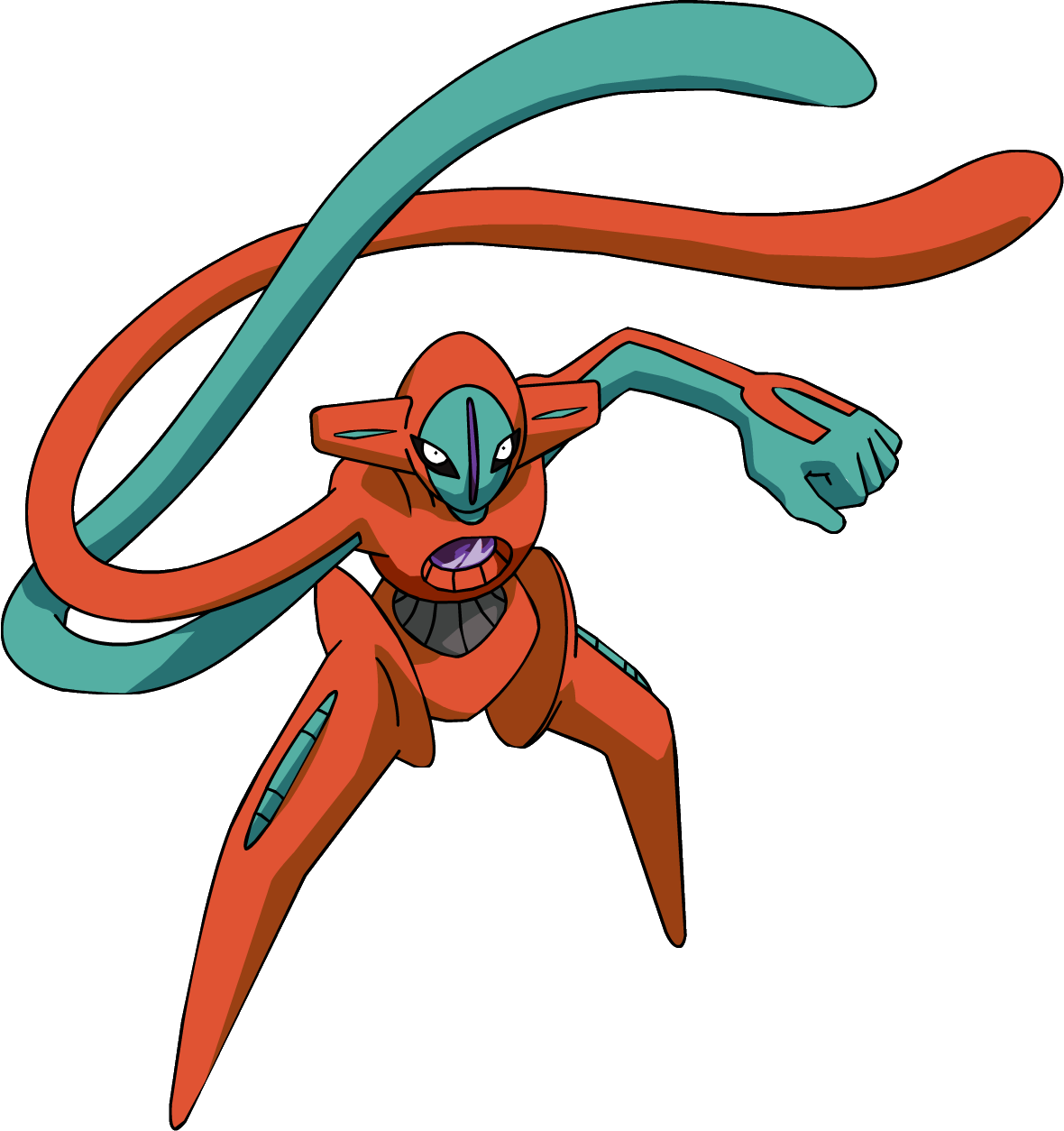 386deoxys Ag Anime 5 - Pokemon Deoxys Png (1180x1254), Png Download