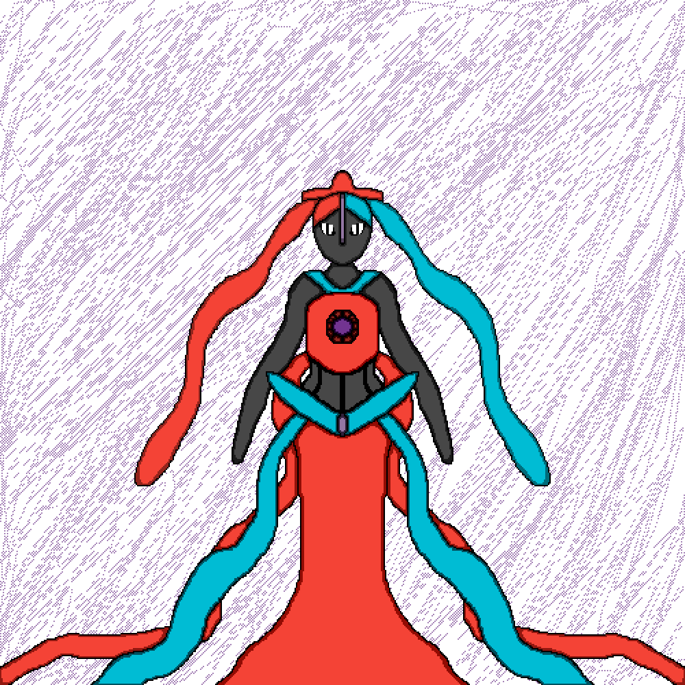 Femenine Deoxys - Illustration (1000x1000), Png Download