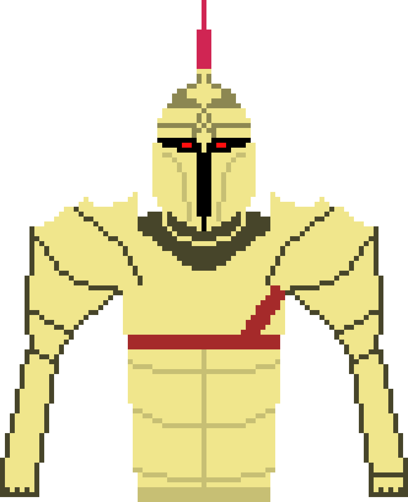 Ares - Pixel Art (830x1020), Png Download