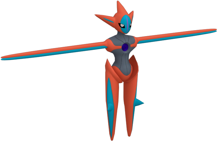 Download Zip Archive - Deoxys T Pose (750x650), Png Download