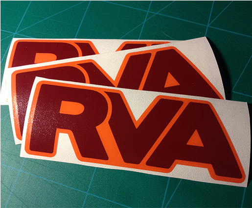 Virginia Tech Inspired Rva Sticker - Poster (514x581), Png Download