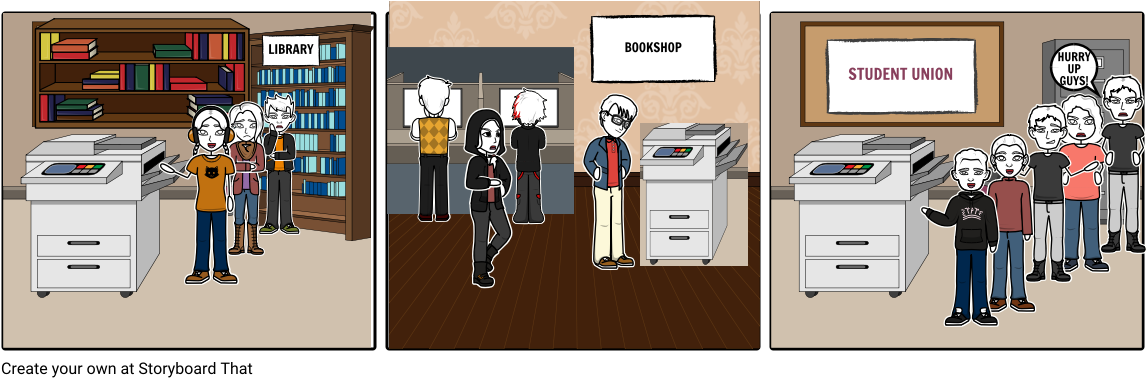 Frustrated Printing - Cartoon (1164x385), Png Download
