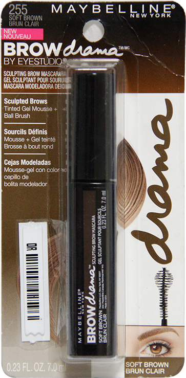 Mascara Cejas Brown Drama En Soft Brown Maybelline - Delineador De Cejas Maybelline (1000x1000), Png Download