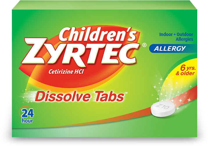 Use Only As Directed - Children's Zyrtec Dissolve Tabs (774x536), Png Download