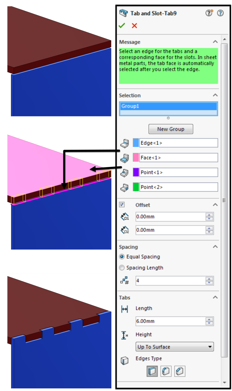 Tab And Slot Solidworks (806x1341), Png Download