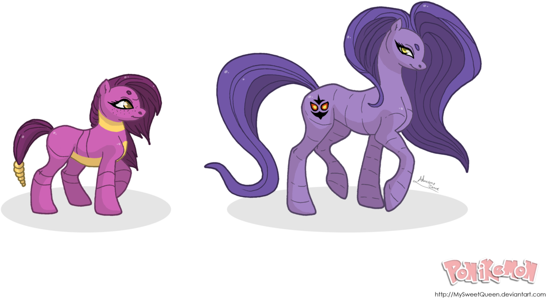 Mysweetqueen, Ekans, Evolution Chart, Pokémon, Ponified, - Ekans Evolve (1280x740), Png Download