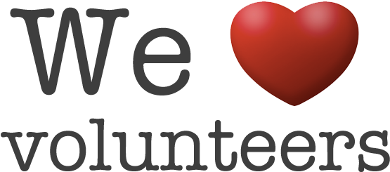 We Heart Volunteers - We Love You Poster (600x300), Png Download
