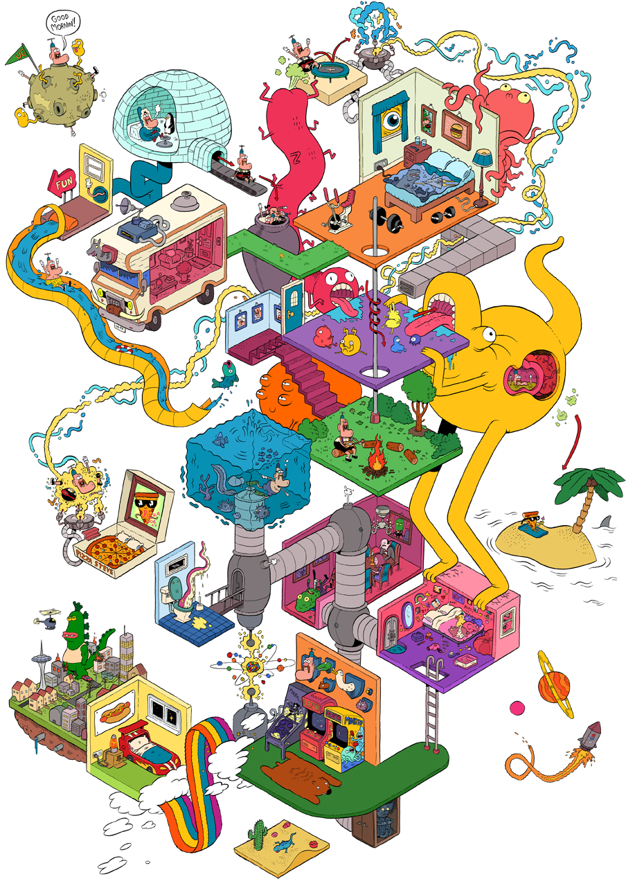Uncle Grandpa Inside The Rv Toddler T-shirt - Uncle Grandpa Poster (936x1332), Png Download