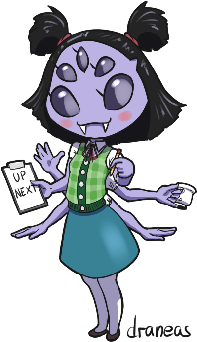 Chibi Muffet - Undertale Chibi Muffet (469x730), Png Download
