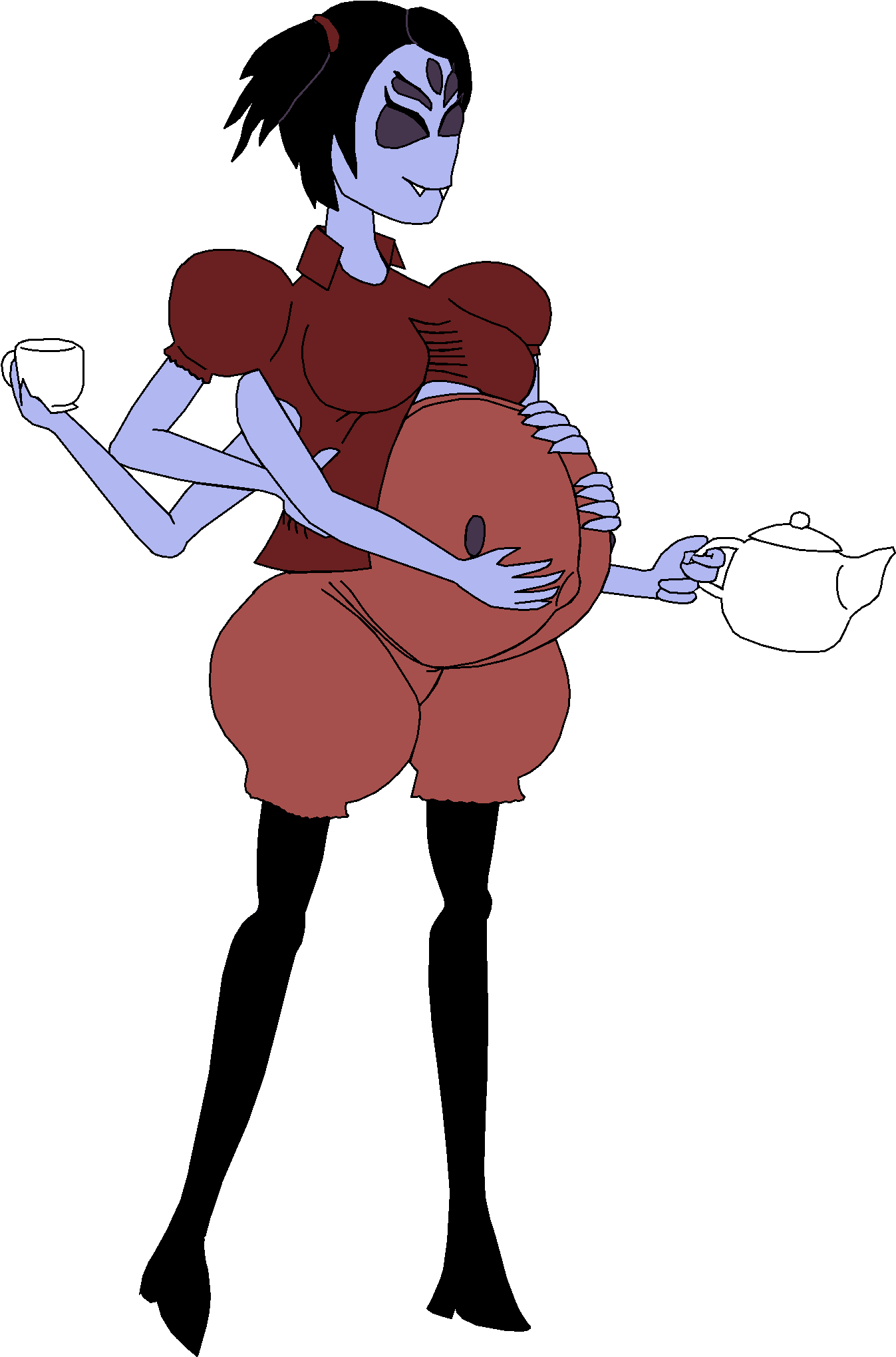 Mother Muffet - Cartoon (1520x2160), Png Download