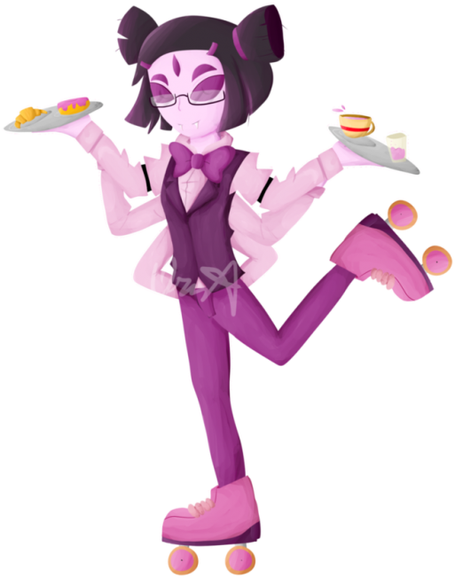 Underswap Muffet And Grillby (700x700), Png Download