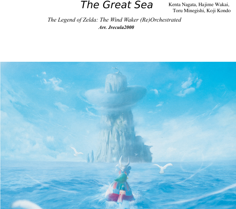 The Great Sea Sheet Music Composed By Arr - Sea (827x1169), Png Download