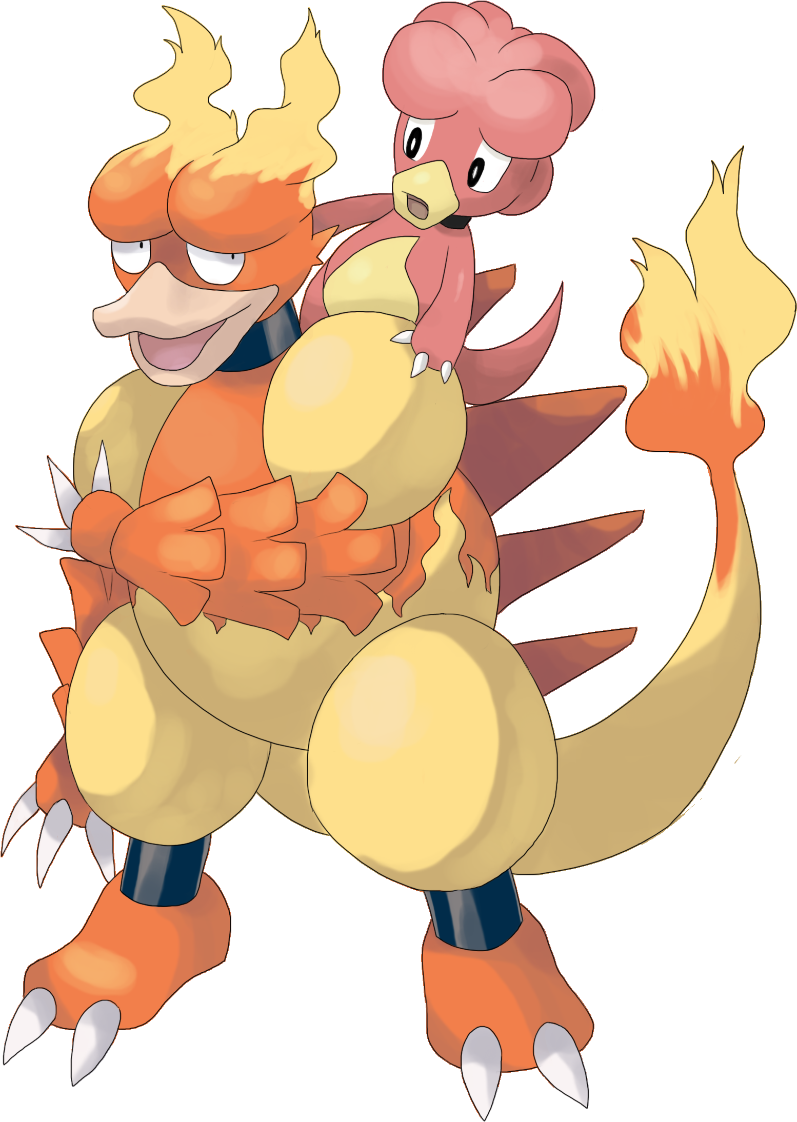 Magmar And Magby - Magby Magmar (2200x2600), Png Download