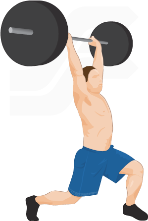 The Clean And Jerk Is An Advanced Olympic Lift - Clean And Jerk Png (307x456), Png Download