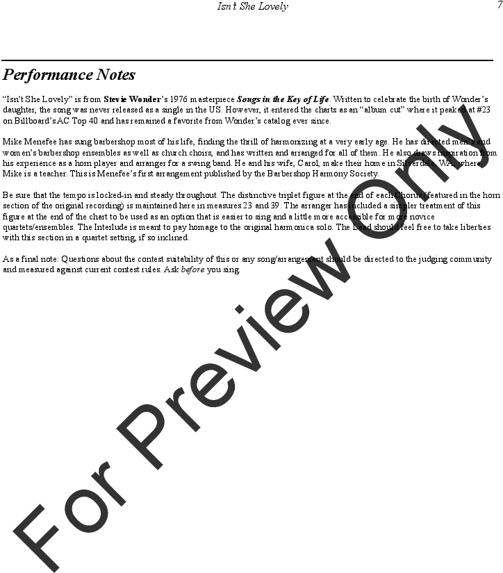 Isn't She Lovely Thumbnail - Saxophone Quartet (816x1056), Png Download