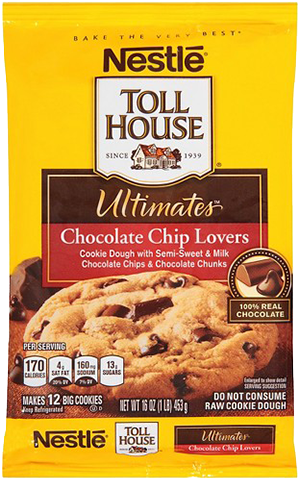 Nestle Toll House Ultimates Chocolate Chip Lovers Cookie - Nestle Ultimate Chocolate Chip Cookies Recipe (500x500), Png Download