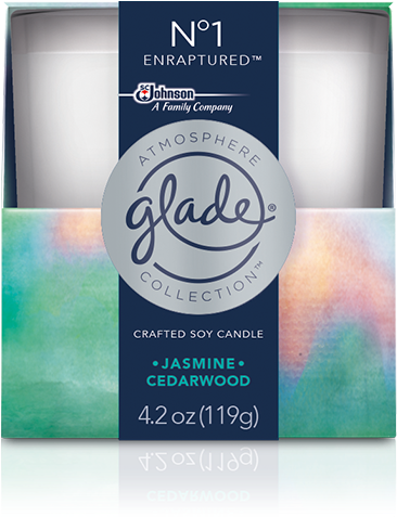 No 1 Enraptured Atmosphere Jar Candle - Glade Atmosphere Collection (497x497), Png Download