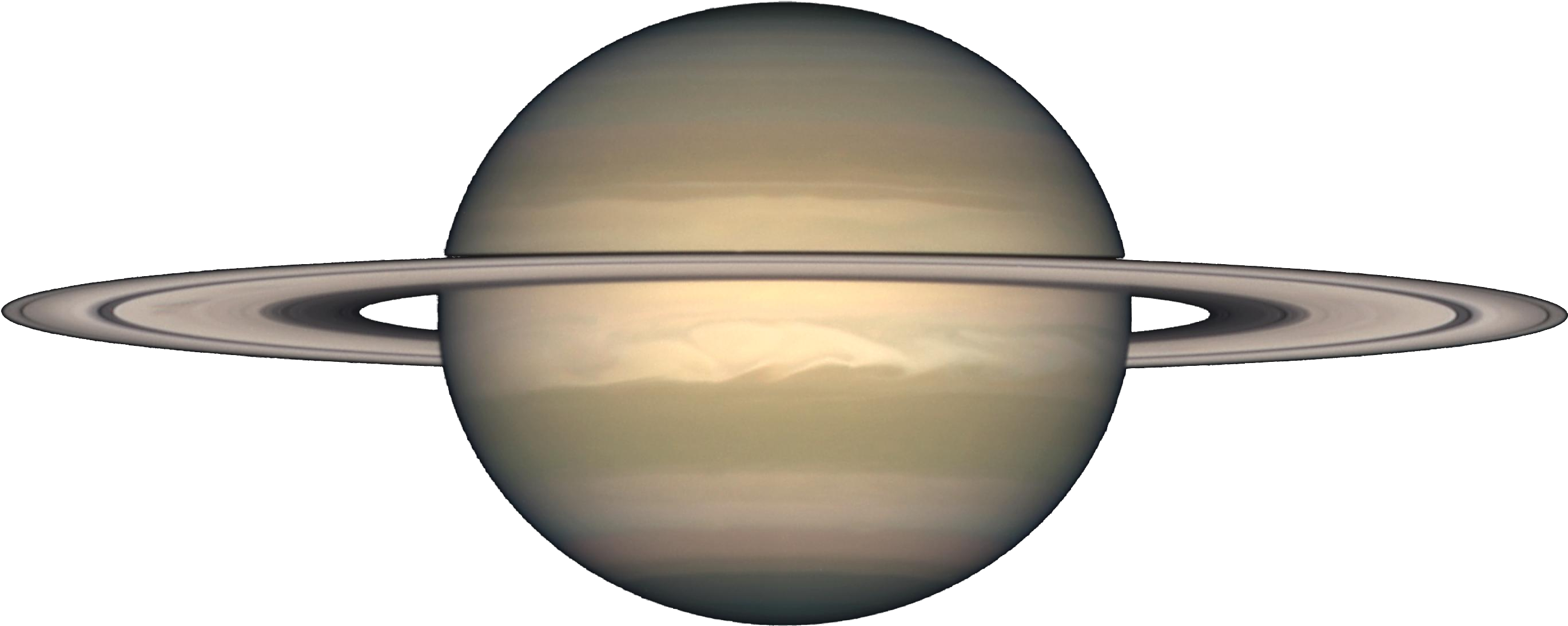 Saturn From Hubble - Saturne Png (3000x1504), Png Download