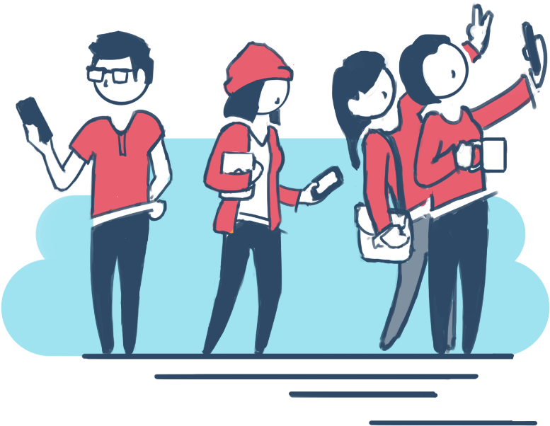 Flat Design Millenial (800x800), Png Download