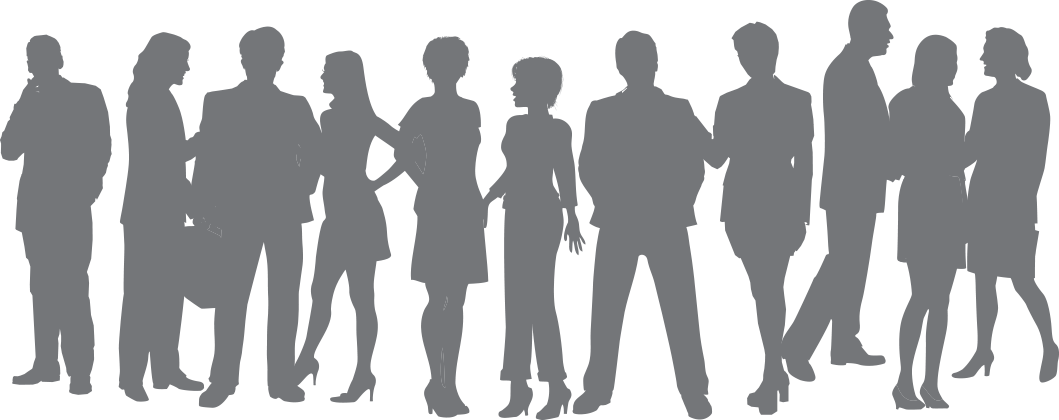 Harnessing The Power Of Millennials In The Workplace - Workplace Silhouette Png (1059x420), Png Download