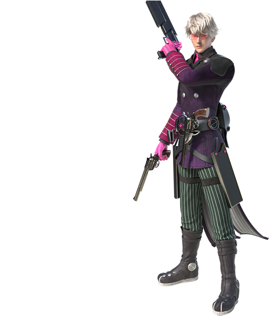 Les Profiles Des Personnages, Le Visuel Principal Et - Gunslinger Stratos Transparent (640x621), Png Download