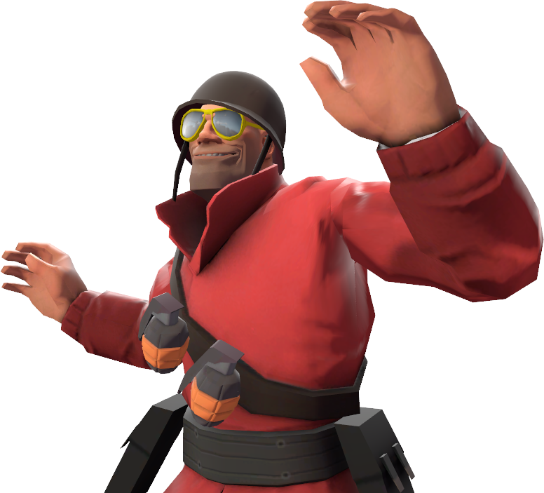 What Do You Think Of The Widowmaker And Short Circuit - Soldier Shades Tf2 (776x703), Png Download