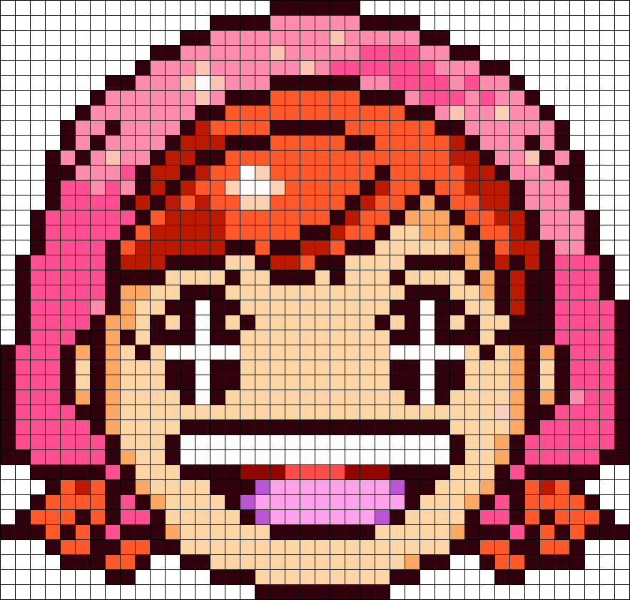 Cooking Mama Perler Bead Pattern / Bead Sprite - Cooking Mama Perler Bead (883x841), Png Download