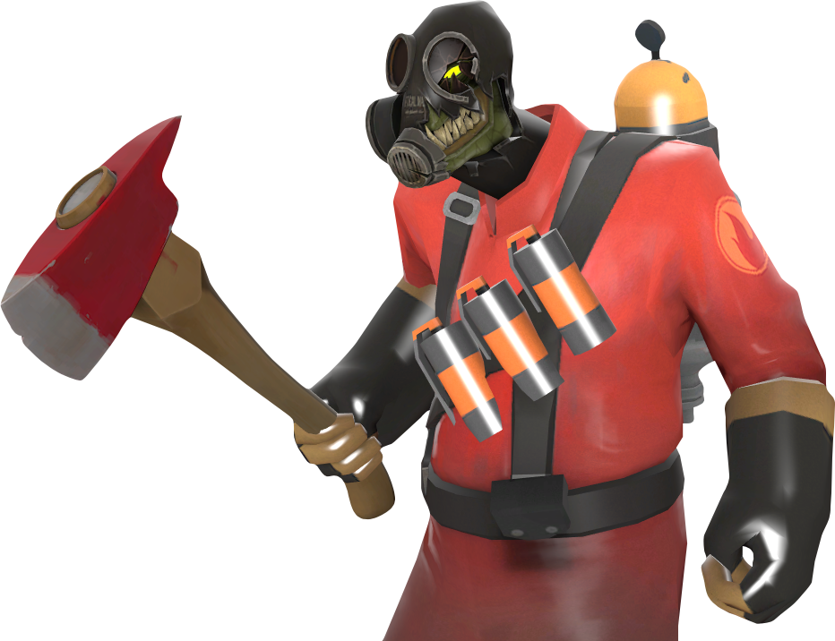 Vampyro - Tf2 Pyro Halloween Cosmetics (932x716), Png Download