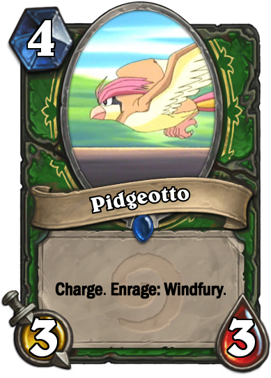 Pidgeotto , - Hearthstone Hunter Card Concept (400x543), Png Download